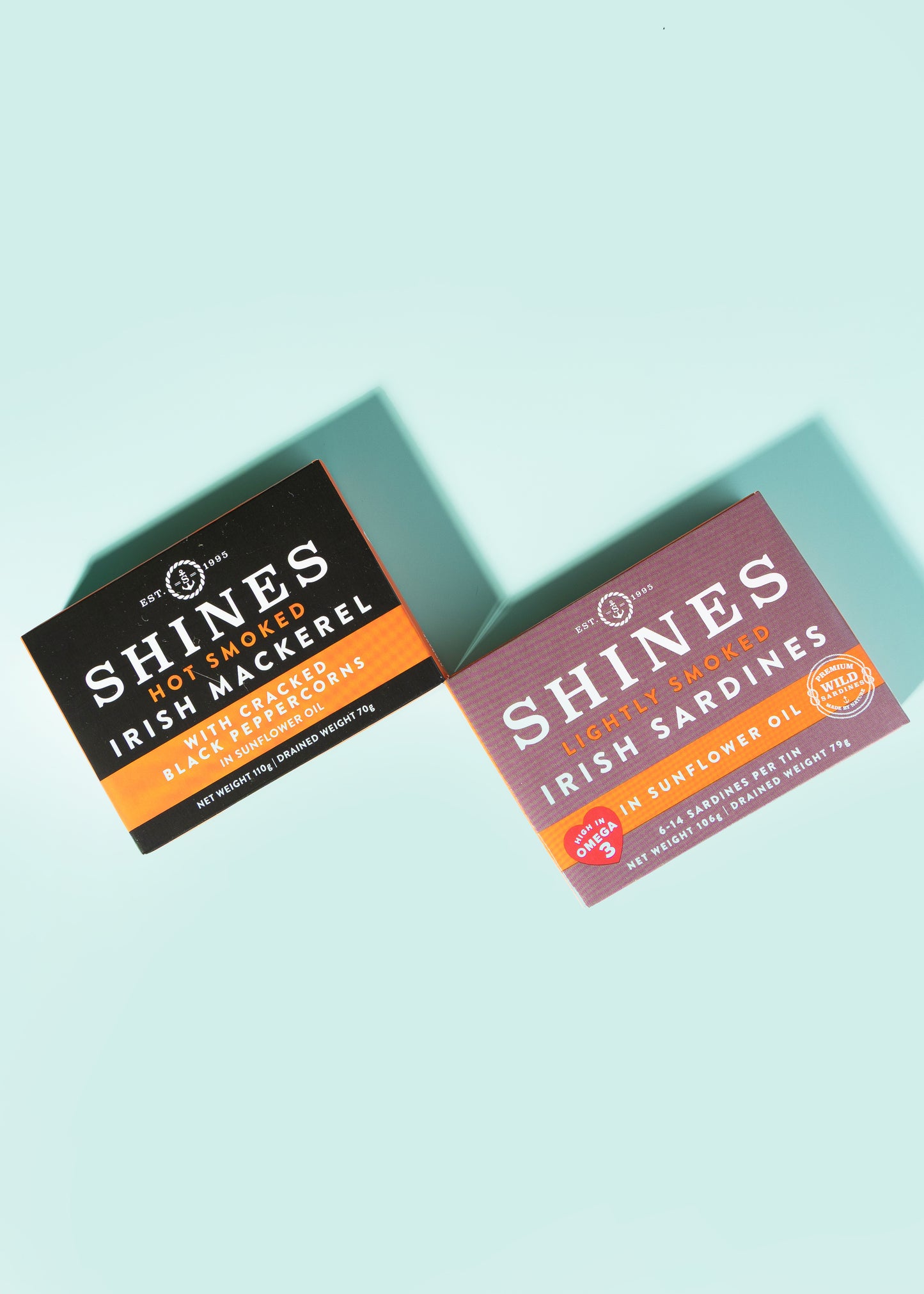 Shines LIGHTLY SMOKED Sardines in Sunflower Oil -106g