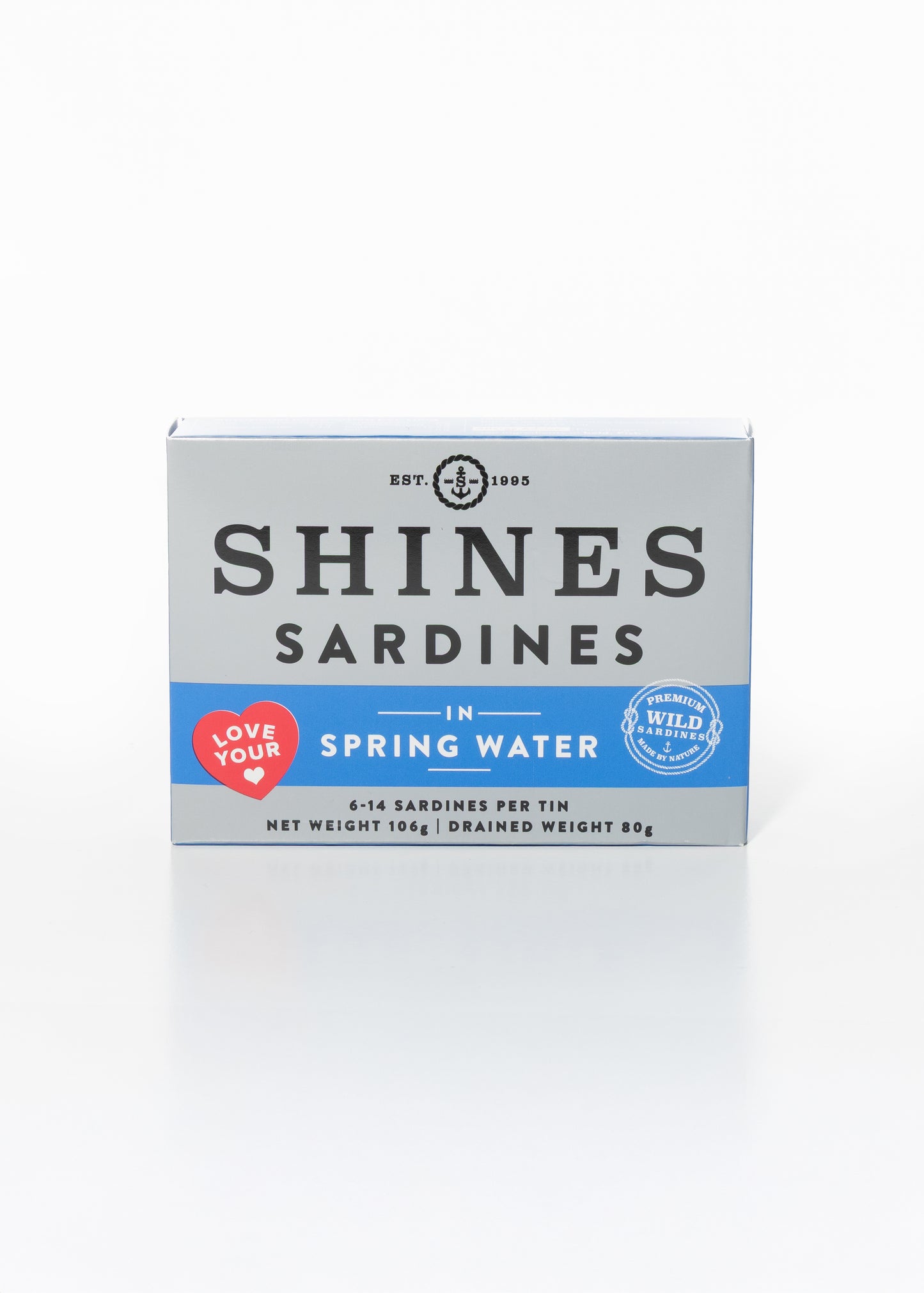 Shines Wild Sardines in Spring Water -106g
