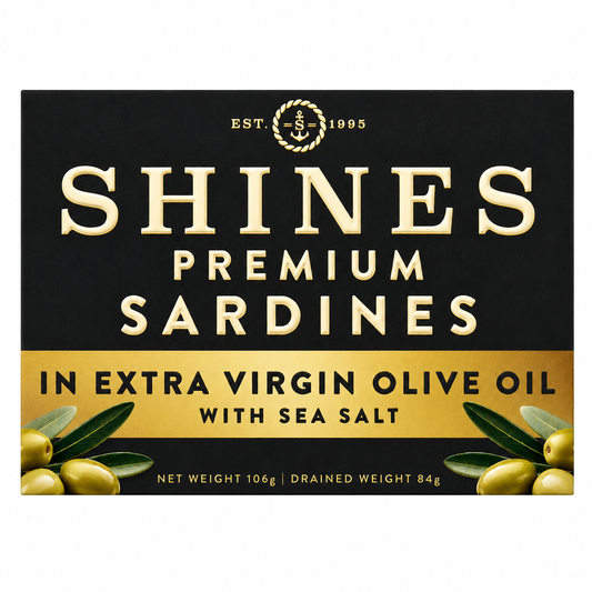 Shines Wild Sardines in Extra Virgin Olive Oil with Sea Salt -106g