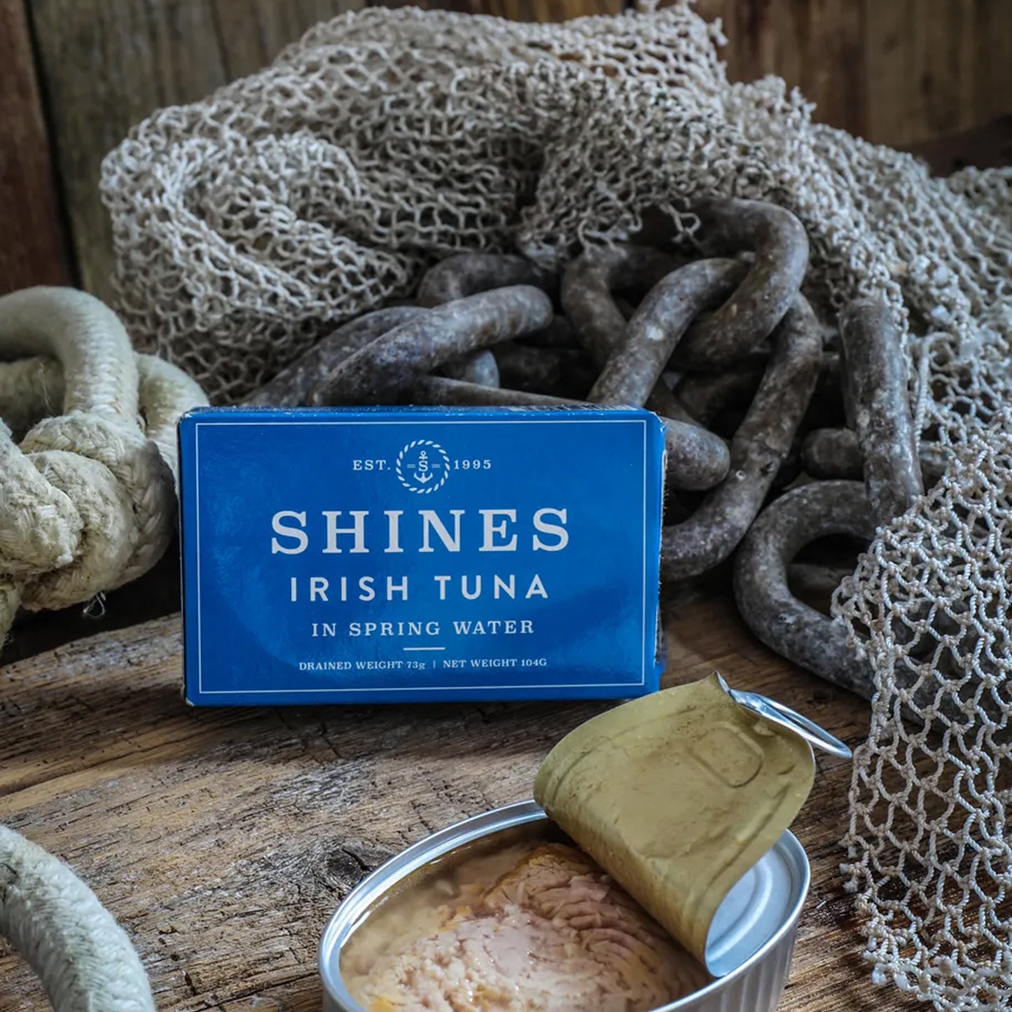 Shines Wild Irish Tuna in Spring Water LOW SALT -104g
