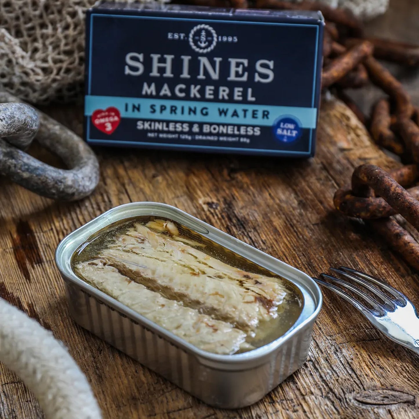 Mackerel Fillets In Spring Water - Low Salt 125g