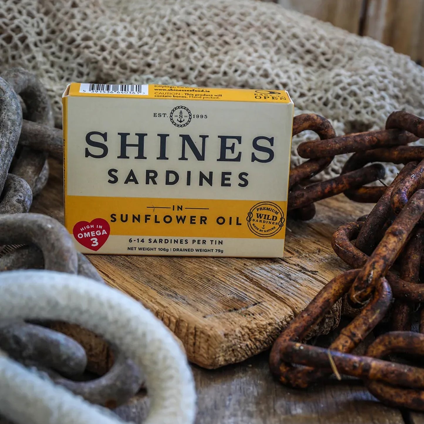 Shines Wild Sardines in Sunflower Oil -106g