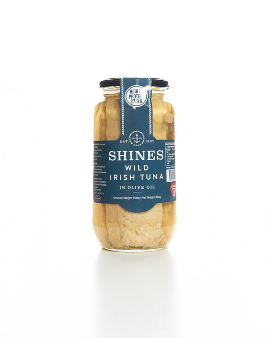 Shines Wild Irish Tuna in Olive Oil - 1kg GLASS JAR