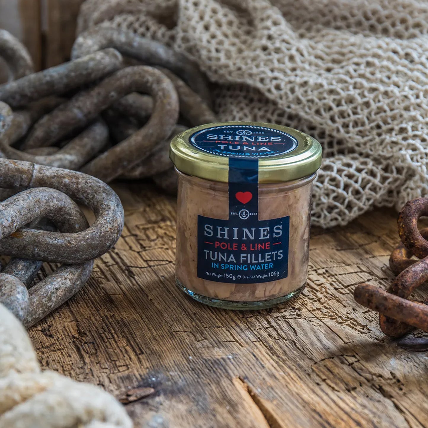 Shines Skipjack Tuna - Line and Pole - Spring Water 150g