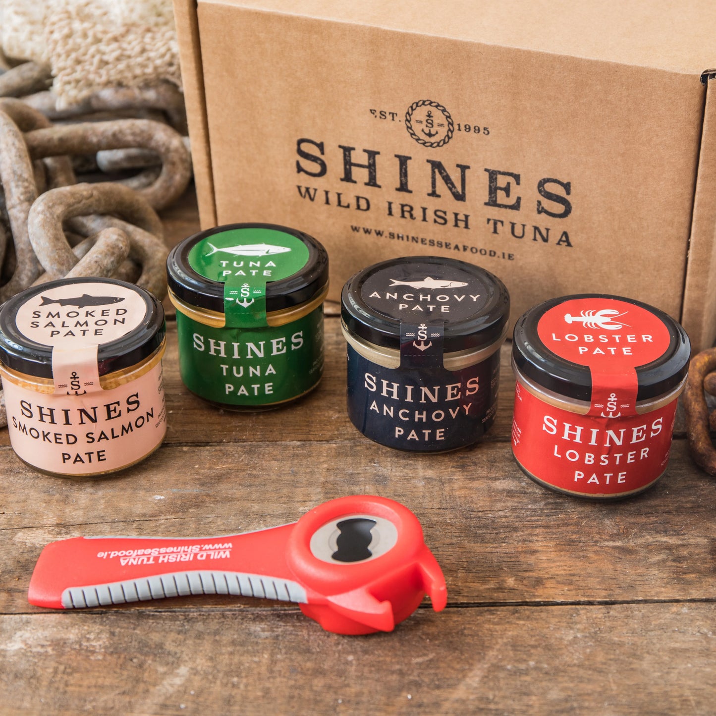 Shines Pâté GIFT BOX 4 X100g Jar