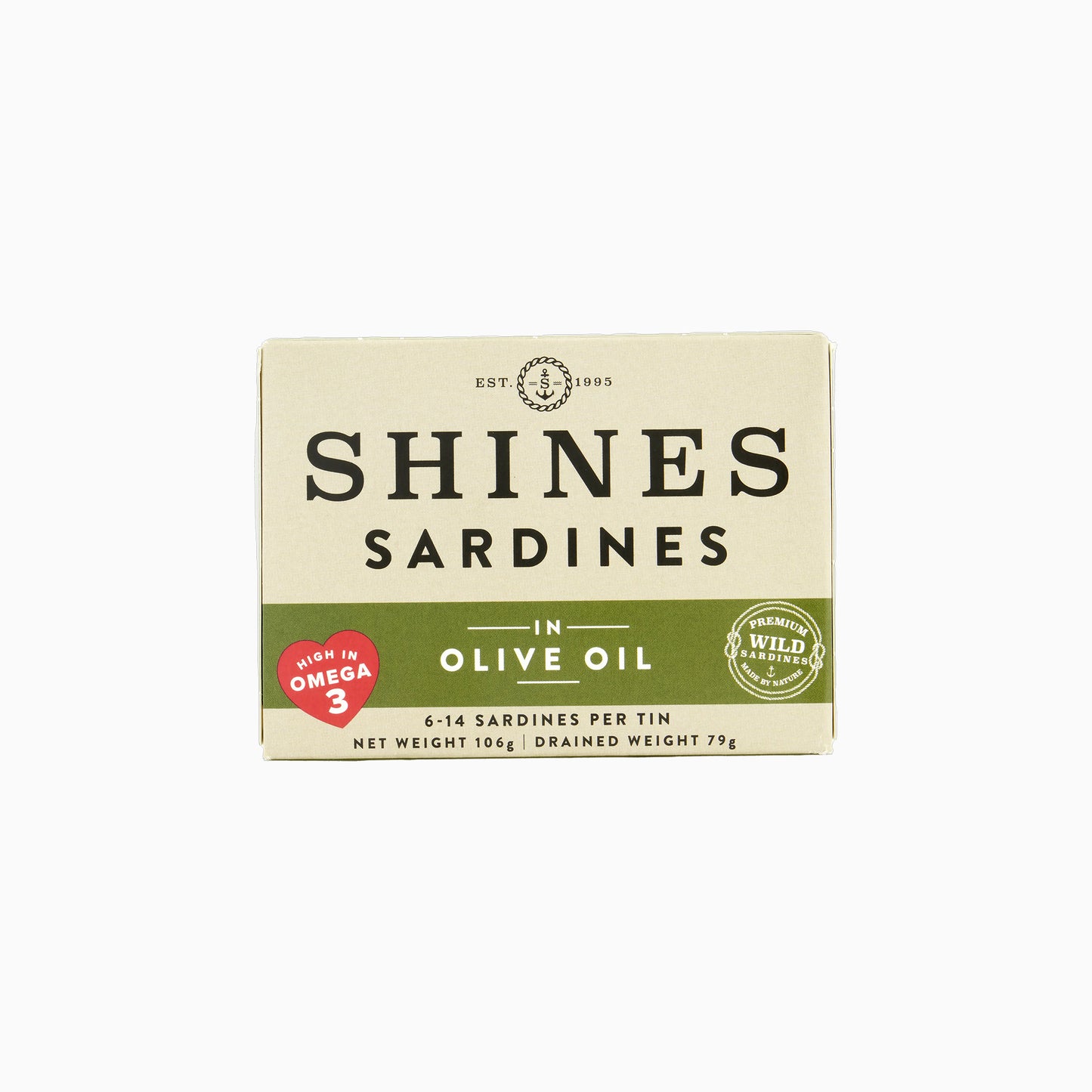 Shines Wild Sardines in Olive Oil -106g
