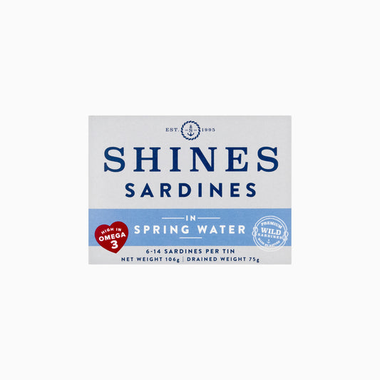 Shines Wild Sardines in Spring Water -106g