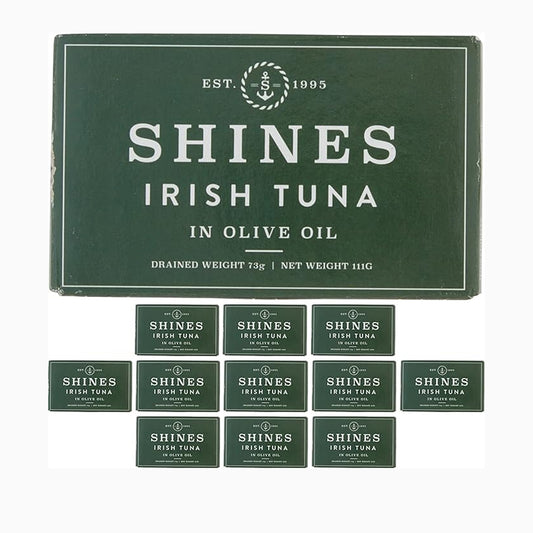 12 Box Shines Wild Irish Tuna in Olive Oil -111g