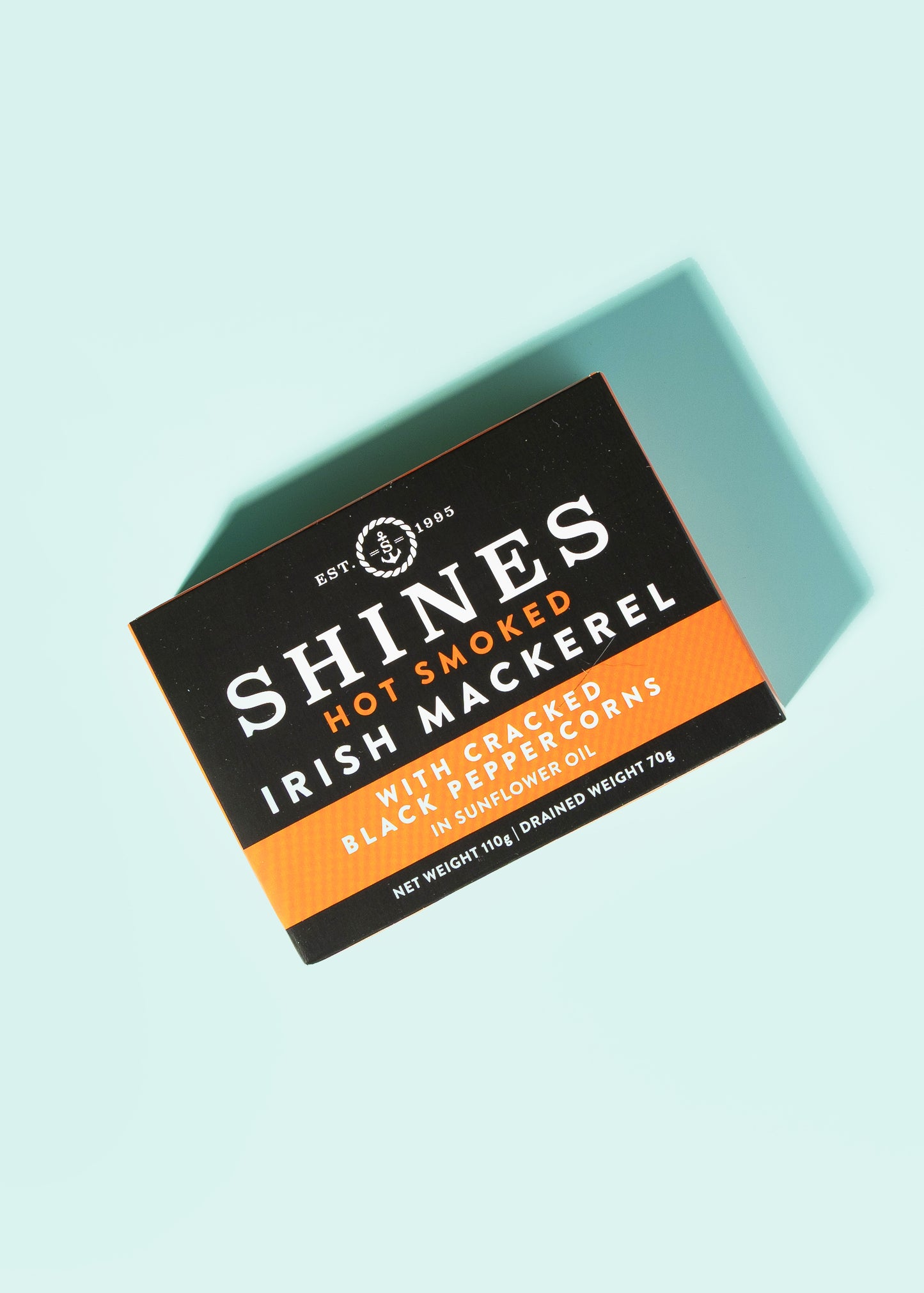 HOT SMOKED Mackerel Fillets with Peppercorns In Sunflower Oil 110g