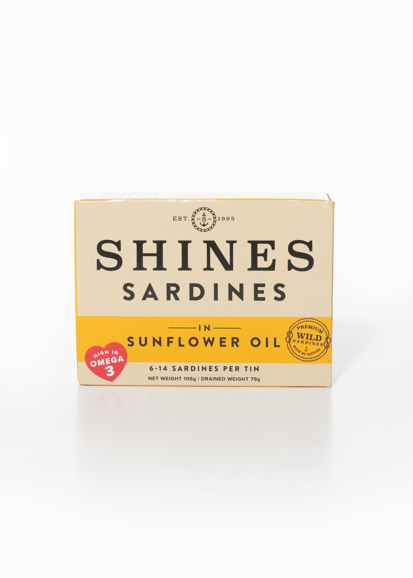 Shines Wild Sardines in Sunflower Oil -106g