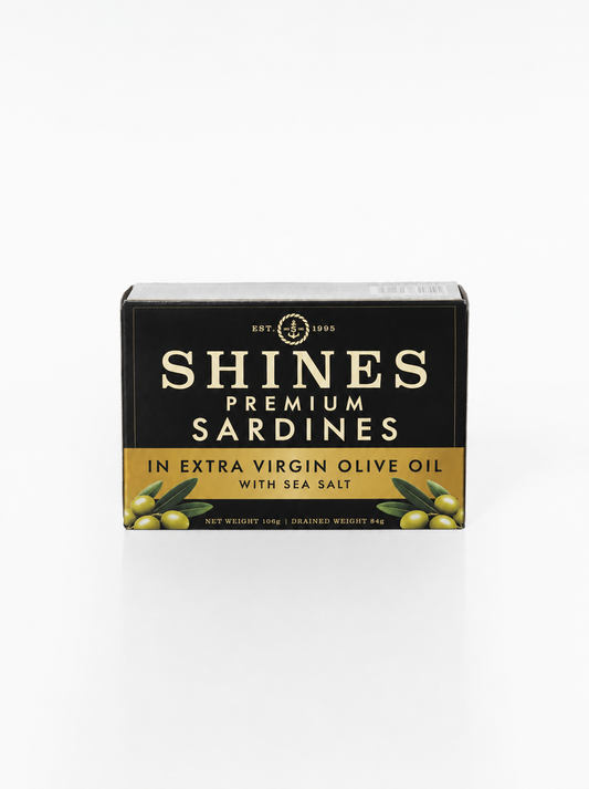 Shines Wild Sardines in Extra Virgin Olive Oil with Sea Salt -106g