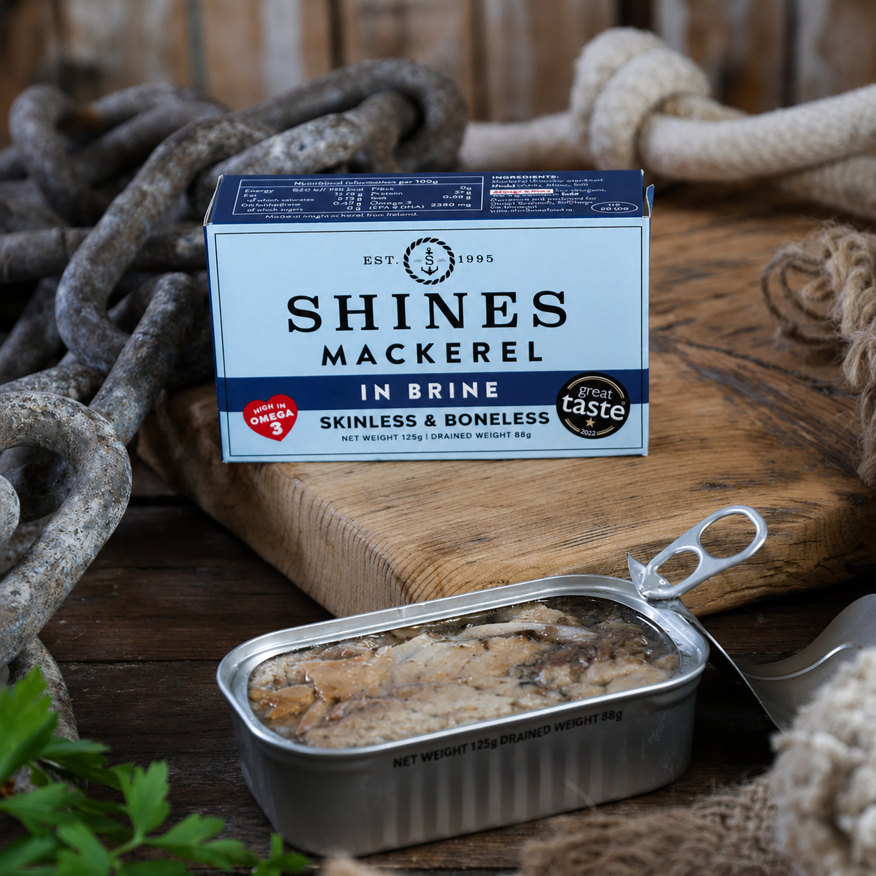 Mackerel Fillets In Brine 125g