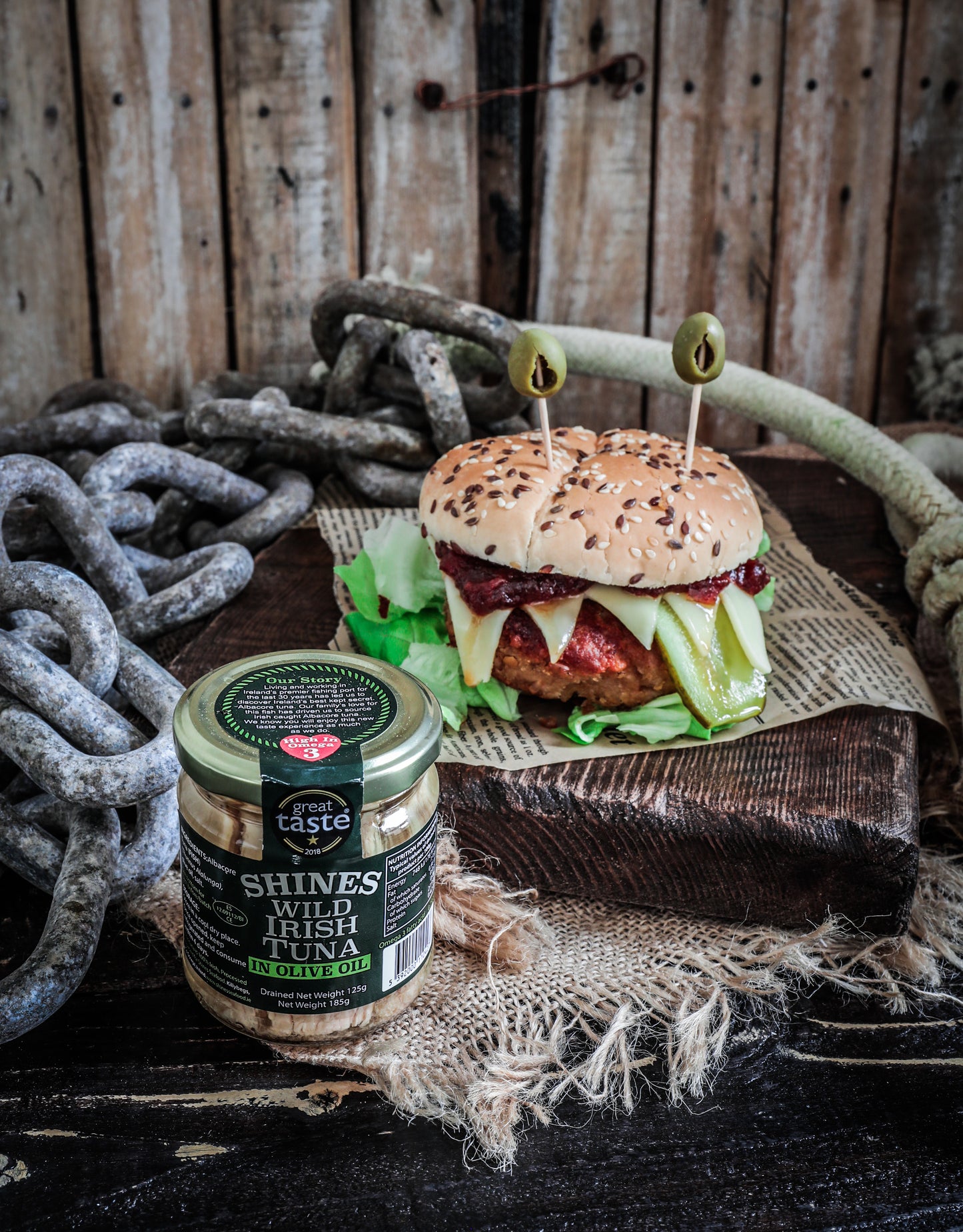Shines Wild Irish Tuna in Olive Oil -185g