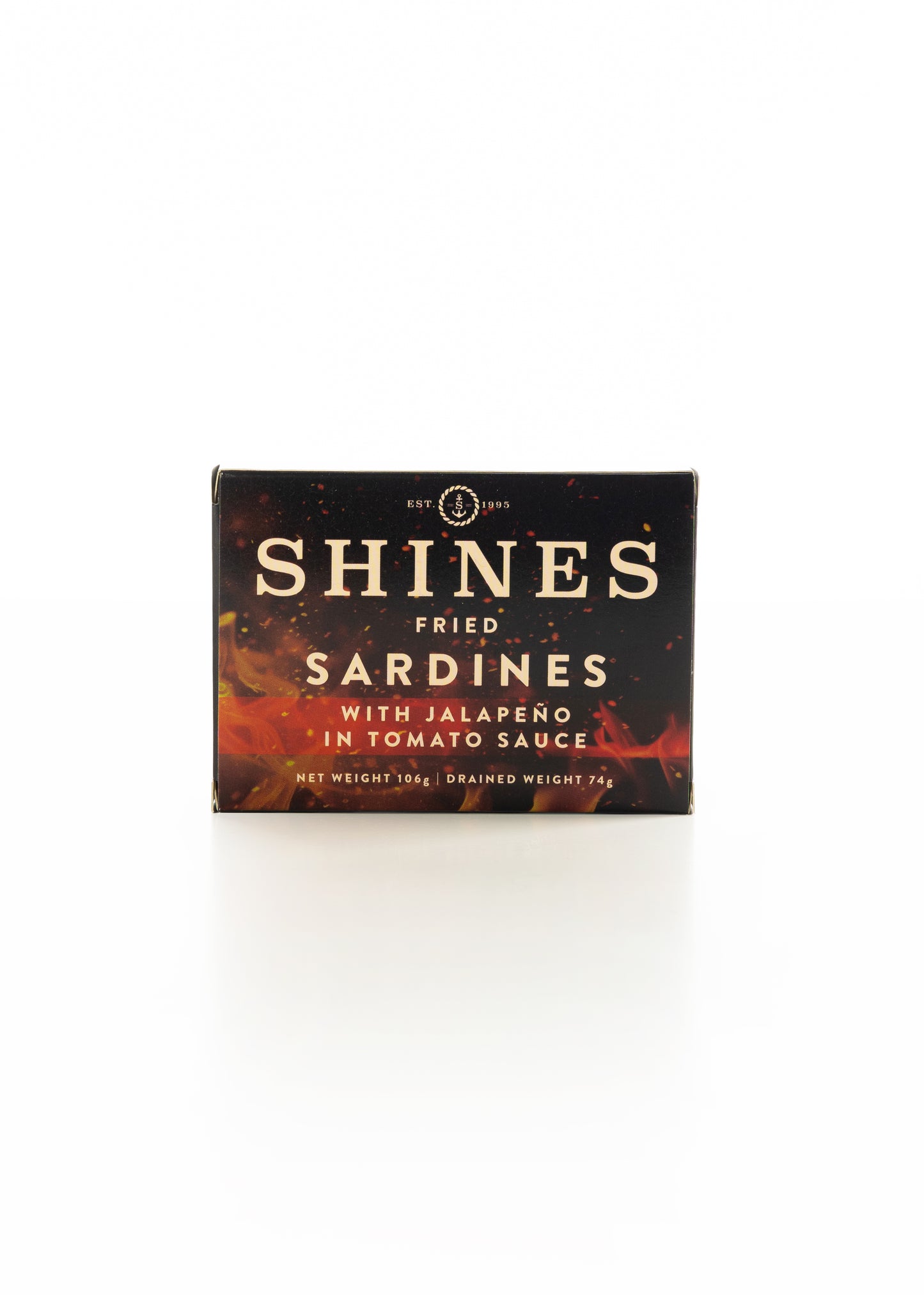 12 x Box Shines Fried Sardines with Jalapeno in Tomato Sauce