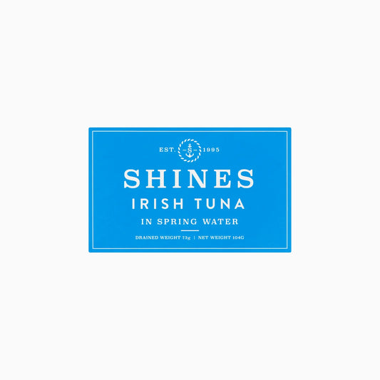 Shines Wild Irish Tuna in Spring Water LOW SALT -104g