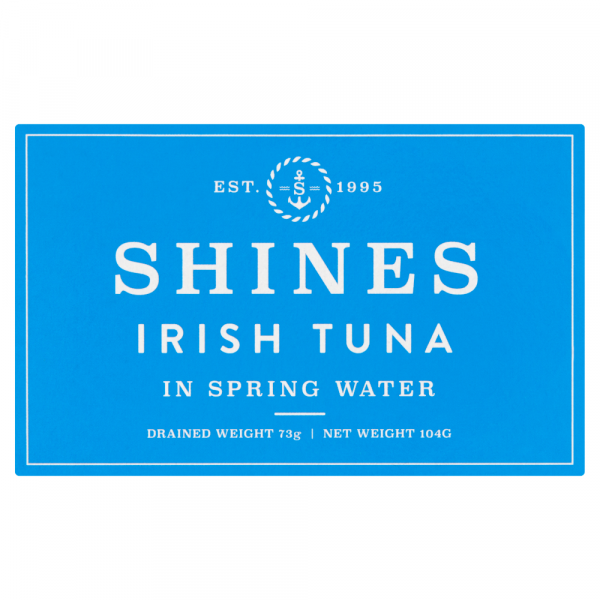 12 Box of Shines Wild Irish Tuna in Spring Water LOW SALT -104g - Image 3