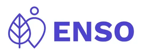 Purple ENSO logo with a stylised leaf next to an abstract human figure on the left, and the word "ENSO" in bold purple letters on the right.